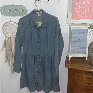 Sans souci NWT large denim dress